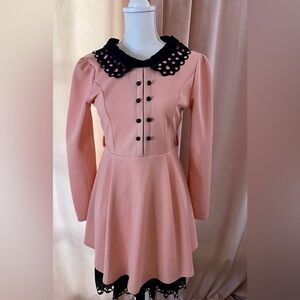 Xuanxuan Japanese designer blush pink Lolita harajuku kawaii goth‎ dress. M